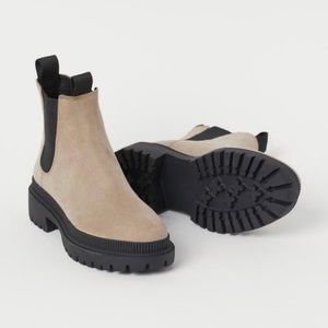 H&M taupe Chelsea booties size 40